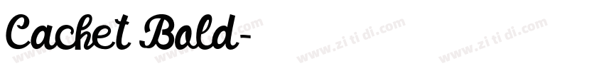 Cachet Bold字体转换